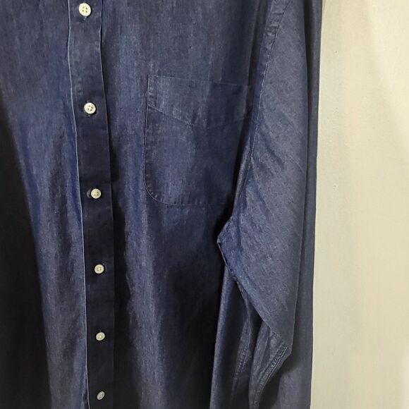 Ralph Lauren Men's Classic Fit Blue Button Down Shirt - Picture 5 of 8